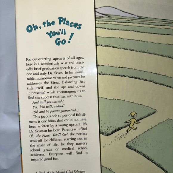 OH, THE PLACES YOU'LL GO! by Dr. Seuss - 1990 True First Ed. HC/DJ RARE! - Picture 3 of 16